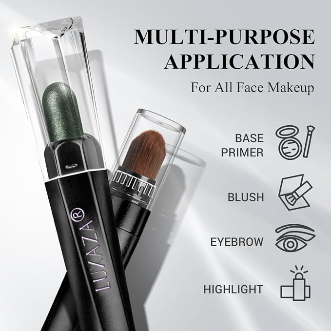 Neutral Eyeshadow Stick Makeup Set, Metallic Shimmer Matte Cream Eye Shadow Eyeliner Brightener Pencil Crayon - Classic 6PCS A013-Velvo Beauty