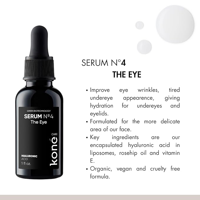 koné care | serum Nº 4 the eye with hyaluronic acid, rosehip oil and vitamin E 1 fl oz-Velvo Beauty