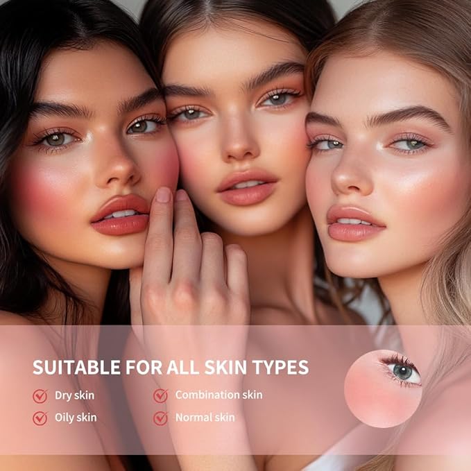 Soft Face Blush Stick, Matte Natural Long Lasting Blush for a Flawless Finish, Creamy Blendable Formula for All Skin Types, Everyday Wear Professional Quality Makeup (Natural pink, Large)-Velvo Beauty