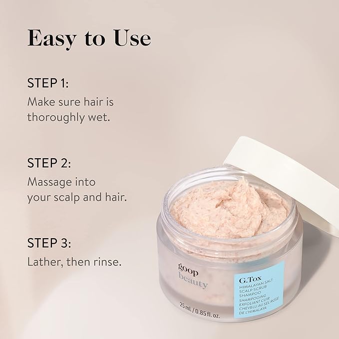 goop Beauty Scalp Scrub Shampoo | Exfoliator to Dexofiy & Purify | Himalayan Salt & Rosehip Oil | Cleanses Hair of Product Buildup | 6.7 fl oz-Velvo Beauty