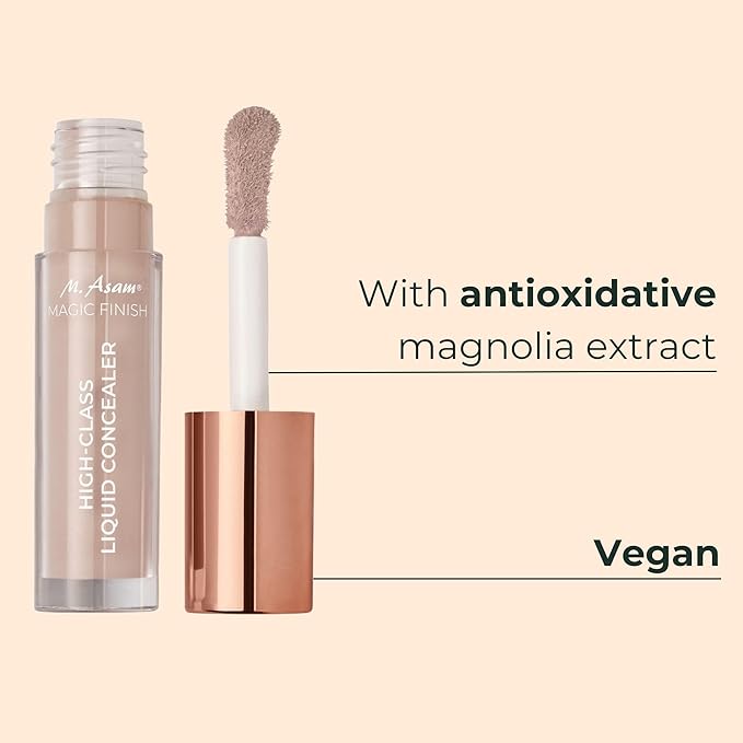 M. Asam MAGIC FINISH HIGHCLASS LIQUID CONCEALER Fair (0.13 fl oz) - 4-in-1 Concealer With Mimic-Lift complex & High Coverage For Dark Circles & Blemishes, Vegan Make Up With Illuminating Pigments-Velvo Beauty