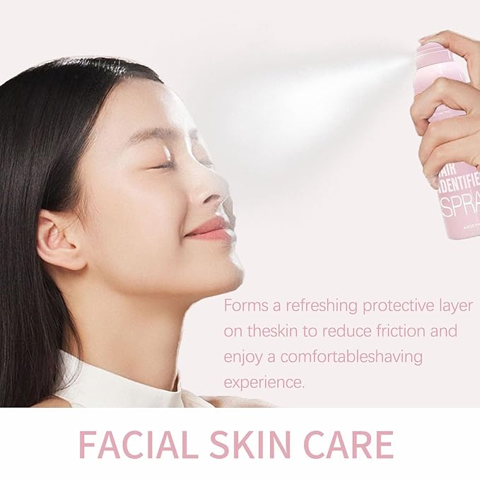 2pcs Hair Identifier Spray for Face Shaving, Skin Body Hair Identifying Spray With Razors,Hair identifier for Face Dermaplaning, Moisturizing and Skin Care Dermaplaner-Velvo Beauty