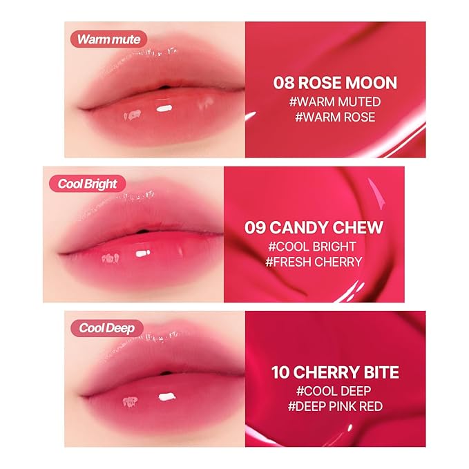 2aN Glaze Bouncing Tint – Lightweight, Moisturizing Lip Tint with High-Shine Finish, Smooth, Light Plumping, Comfortable Wear, Korean Makeup (Rose Moon, 0.16 oz)-Velvo Beauty