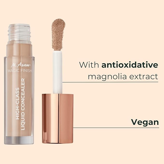M. Asam MAGIC FINISH HIGHCLASS LIQUID CONCEALER Beige (0.13 fl oz) - 4-in-1 Concealer With Mimic-Lift complex & High Coverage For Dark Circles & Blemishes, Vegan Make Up With Illuminating Pigments-Velvo Beauty