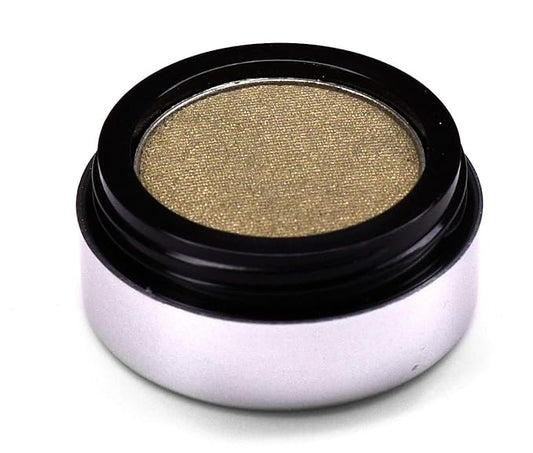 Golden Olive Army Green Sage Shimmering Pressed Powder Single Vegan Eyeshadow; Talc, Paraben & Cruelty Free-Velvo Beauty