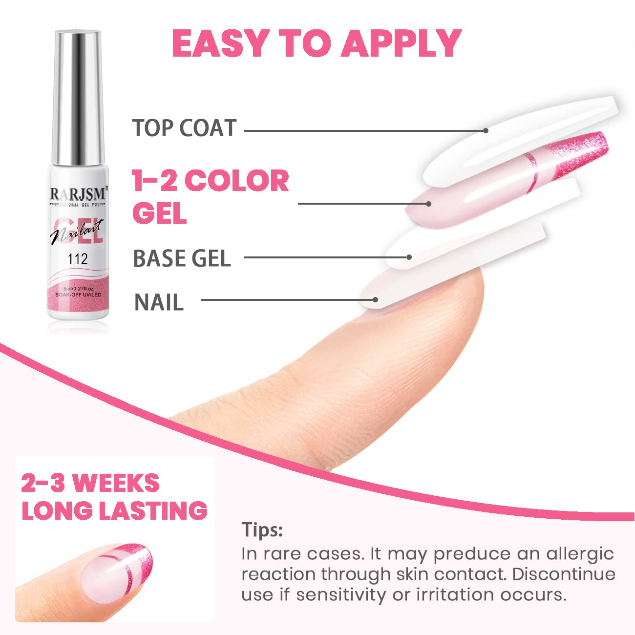 RARJSM Metallic Gel Liner Nail Art Pink,Glitter Painting Gel Nail Polish 2PCS Set,Mirror Chrome Hot Pink Drawing Line Art Gel with Thin Brush Nail Design Line Wire Curing Requires 8ml DIY Manicure-Velvo Beauty