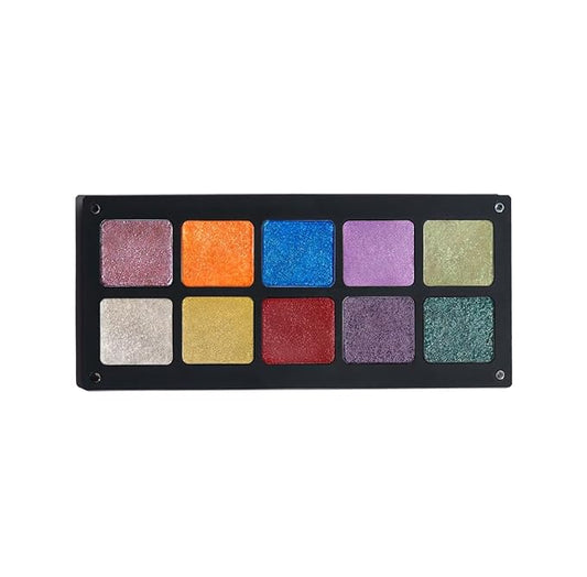 Chromatic Eyeshadow Palette | 10 Vibrant Shades for Unlimited Creativity. (Chromatic 2)-Velvo Beauty