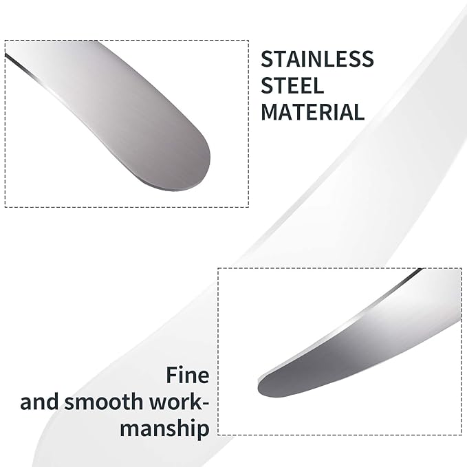 2Pcs Mini Metal Cosmetic Spatulas, Makeup Spatulas, Skincare Spatula, Cream Spatula, Beauty Accessories for Mixing and Sampling Plant Masks, Skin Care Creams, Eye Cream, Essences(Style 2)-Velvo Beauty