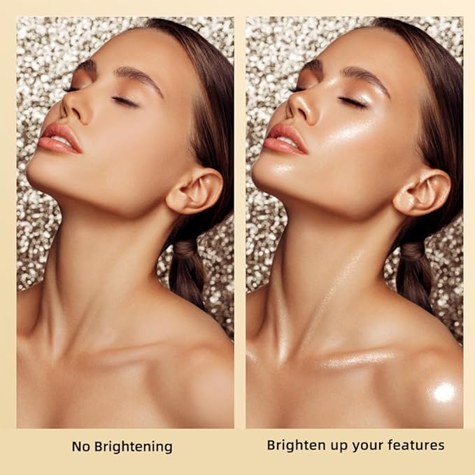 ELLESY Highlighter Makeup Palette Face Highlighter Palette Glitter Illuminator Highlighter Palette Shimmer Highlighter Powder Kit Highlight Makeup Palette -SUN GLOW-Velvo Beauty