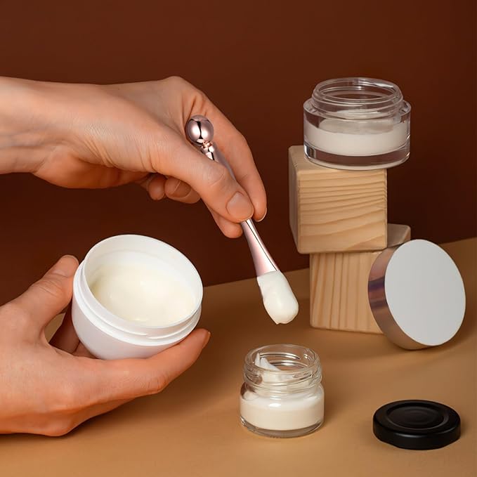 6 Pcs Metal Eye Cream Applicator Eye Roller Tool Eye Cream Applicator Stick Facial for Reducing Puffiness Wrinkle-Velvo Beauty