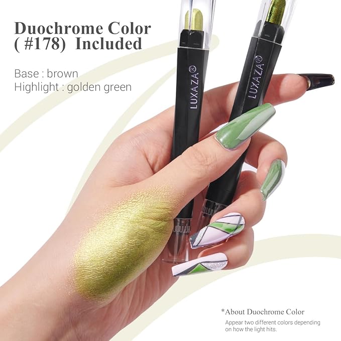 Neutral Eyeshadow Stick Makeup Set, Metallic Shimmer Matte Cream Eye Shadow Eyeliner Brightener Pencil Crayon - Classic 6PCS A007-Velvo Beauty