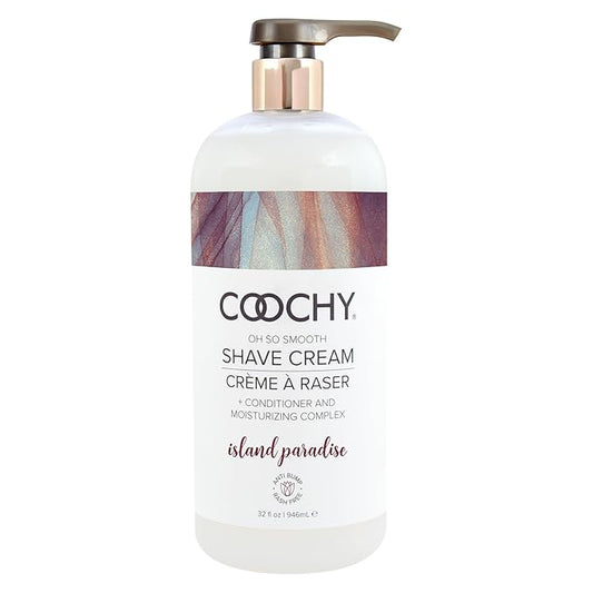 Coochy Intimate Shaving Cream | Shave Conditioner & Moisturizer for Face & Body | Ideal for Sensitive Skin Care, Anti-Bump | Island Paradise, 32 oz-Velvo Beauty