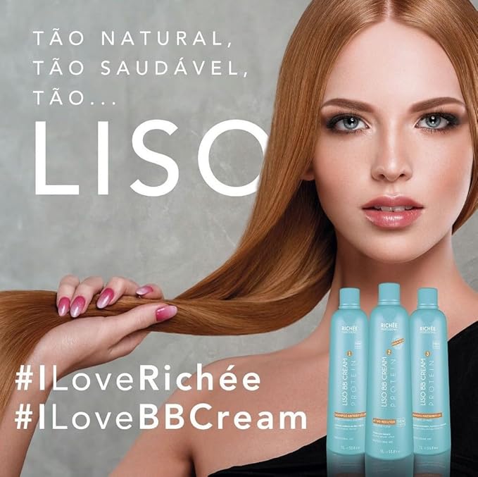 Richée Professional | Liso BB Cream Kit | Pure Active Ingredients And Extraordinary Shine | (3x) 250 ml / 8.4 fl.oz.-Velvo Beauty