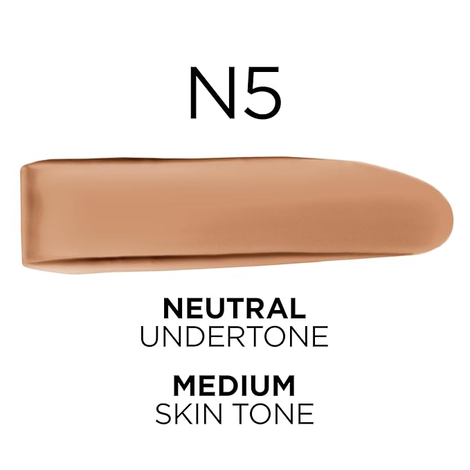 L'Oreal Paris True Match Super-Blendable Foundation, Medium Coverage Liquid Foundation Makeup, N5, Medium, 1 Fl Oz-Velvo Beauty