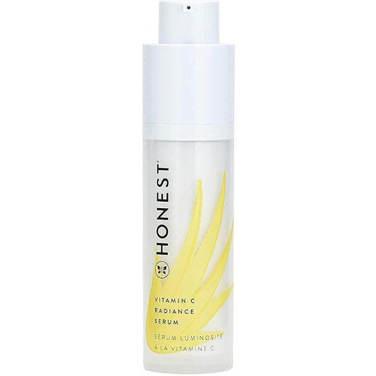 Honest Beauty Vitamin C Radiance Brightening Serum | Improves Skin Tone + Complexion | Vitamin C, Pearl, Hyaluronic Acid | EWG Verified + Cruelty Free | 1 fl oz-Velvo Beauty