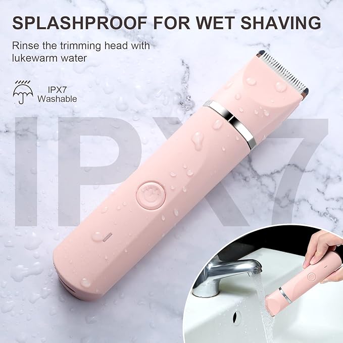 Bikini Trimmer Women Electric Razor for Pubic Hair Women's Foil Shaver Rechargeable Shaver-Velvo Beauty