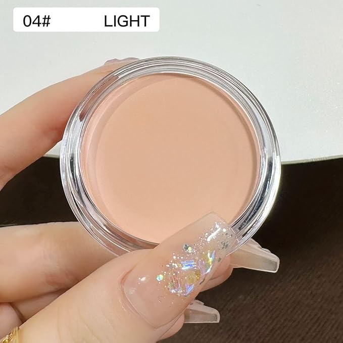 7 Color Solid Concealer Full Coverage Correcting Cream Concealer Waterproof Long-lasting Under Eye Concealer for Dark Circles Color Corrector Pro Concealer (Color 04)-Velvo Beauty