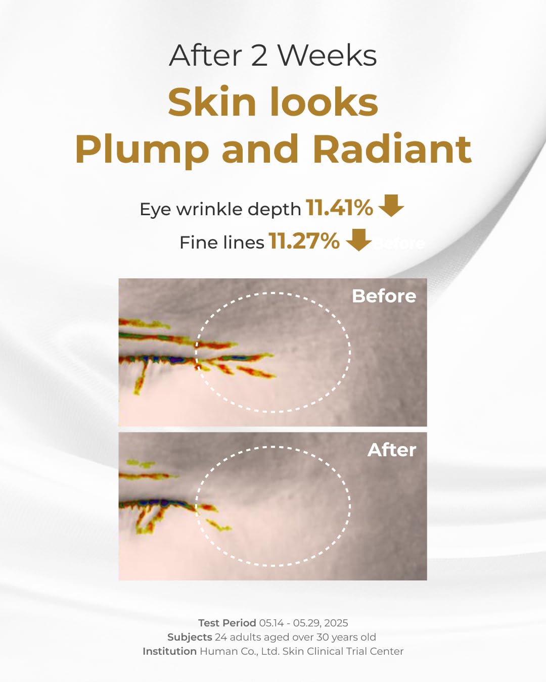 BOM COSMETICS Peptide Power Ampoule 1.01 Fl Oz, Penta-Peptide with 24k Gold Thread and 99% Pure Gold for Skin Collagen Boost, Firming Serum to Improve Elasticity and Radiance, Korean Skin Care-Velvo Beauty