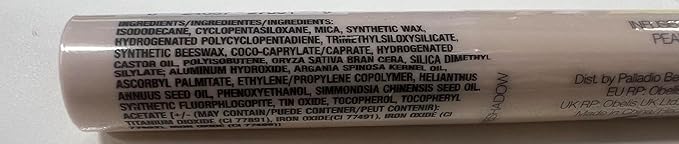 Palladio Waterproof Eyeshadow Stick with Blending Sponge, Long Lasting & Effortless Application, Smudge Free & Crease Proof Formula, Matte & Shimmer Shades, Buildable Eye Shadow (Pearl shimmer)-Velvo Beauty