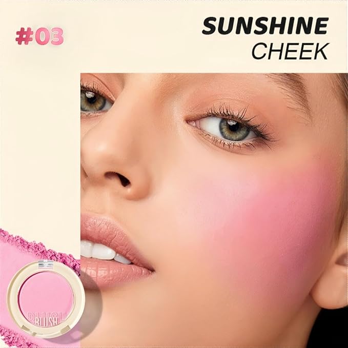 Shiny Blush 12 Color Cream High-Pigmented Buildable Face Blush Long-Lasting Natural Look Face Blush for Cheeks (Color 07)-Velvo Beauty