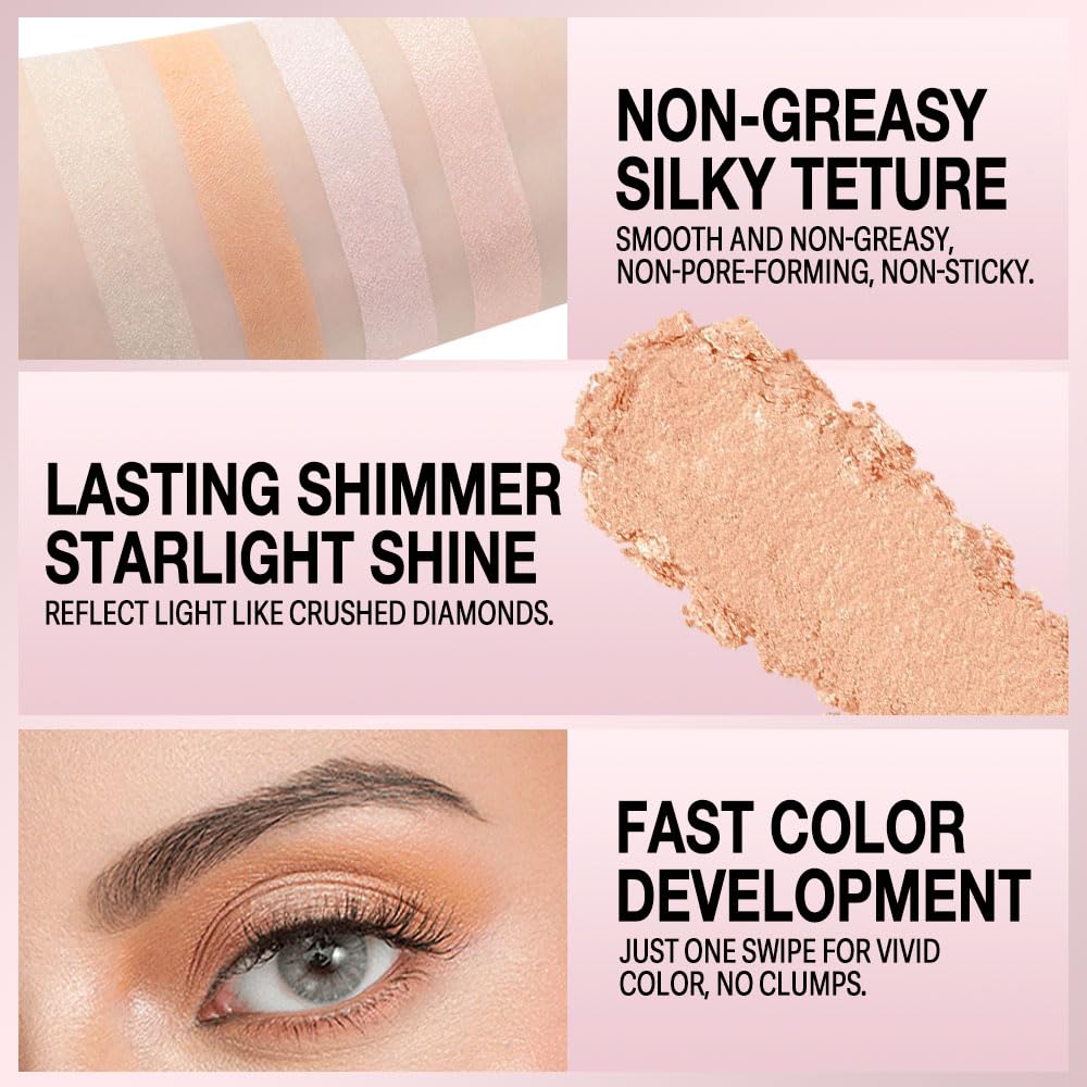 Eyeshadow Makeup Palette with Brush,Nude Gold Natural Neutral Powde Eye Shadow Palette for Older Women,Long Lasting Naturing-Looking,Lightweight,Waterproof,Eye Makeup Kit Travel Size,Vegan-Velvo Beauty