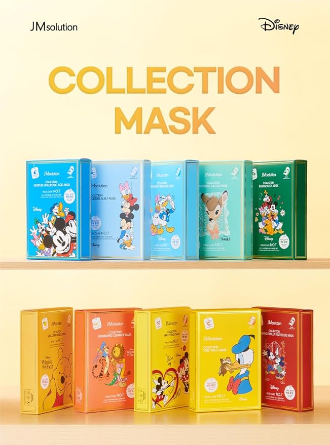 JMsolution Disney Collection N.M.F Mask- Moisture Elastic-Korean Skin care facial mask 10EA-Velvo Beauty