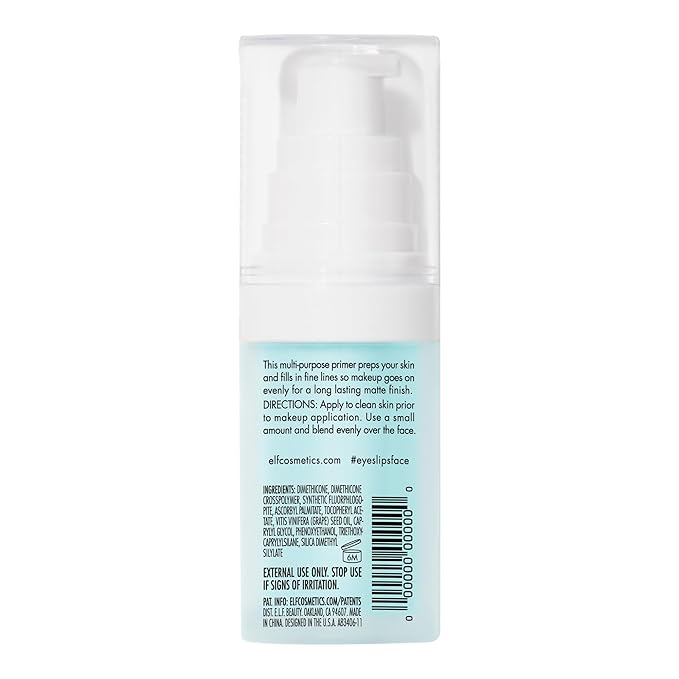e.l.f. Hydrating Face Primer, Makeup Primer For Flawless, Smooth Skin & Long-Lasting Makeup, Fills In Pores & Fine Lines, Vegan & Cruelty-free, Small-Velvo Beauty