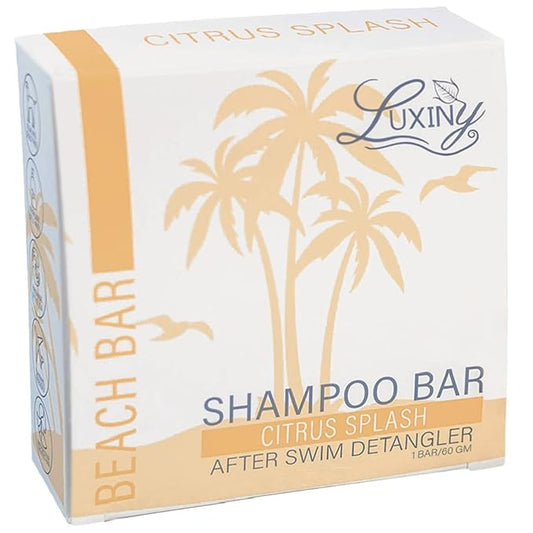 Citrus Splash Shampoo Bars for all Hair Types is Vegan, Sulfate Free and Made in the USA. This beach shampoo bar has a swim detangler and is great as a travel shampoo. Get up to 60 washes.-Velvo Beauty