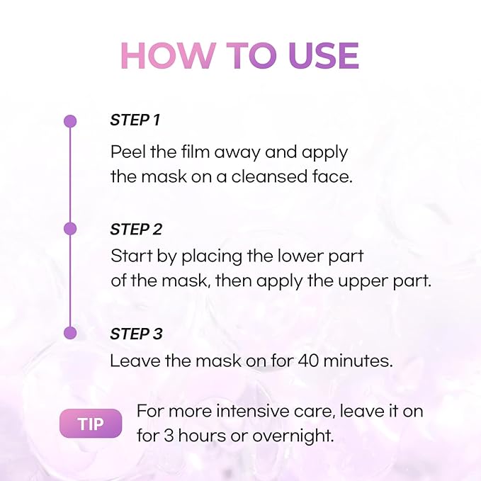Cell Fusion C Glass Skin Collagen Mask, 1.23 oz. x 5 Sheets, Overnight Hydrogel Mask with Triple Collagen & Niacinamide, Hydrating and Plumping, Korean Skincare-Velvo Beauty