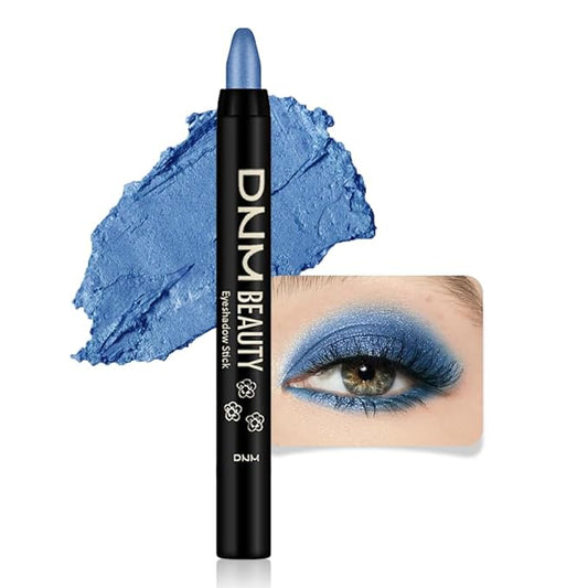 evpct Royal Blue Shimmer Cream Eye Shadow Brightener Sticks Set for Eyes, Blue Shimmery Matte Pencil Eye shadow Applicator Stick Pen Palette Makeup Waterproof sombras en crema para ojos 13#-Velvo Beauty