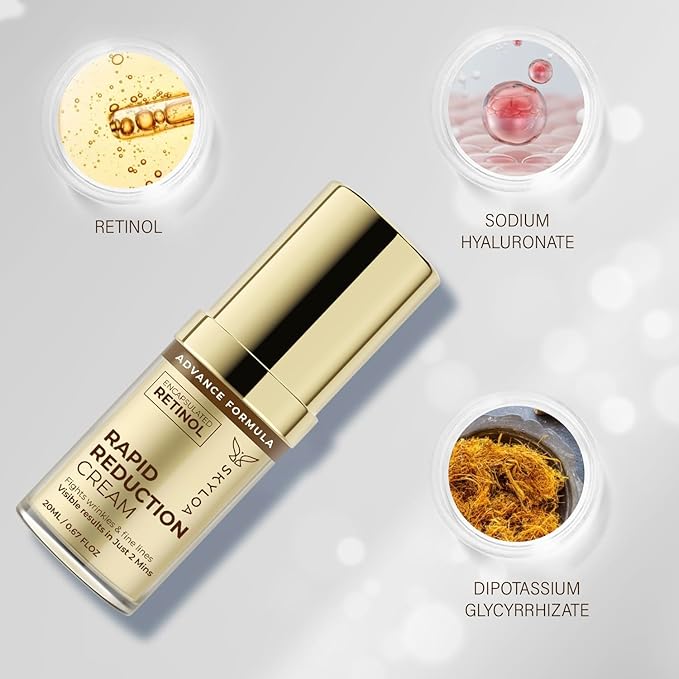 Retinol Eye Cream Anti Aging: Under Eye Cream for Dark Circles and Puffiness Bags - Retinol Eye Serum - Under Eye Serum with Caffeine and Hyaluronic Acid - Visibly Reduces Wrinkles Fine Lines(20ML)-Velvo Beauty