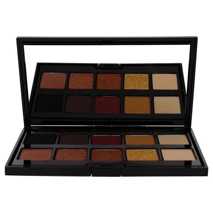 Pupa Milano Make Up Stories Eyeshadow Palette 002 Hot Flame - 10-Shade Shadow Collection with Matte, Satin, and Metallic Color Options - High Pigment Formula - Soft, Blendable Texture - 0.63 oz-Velvo Beauty
