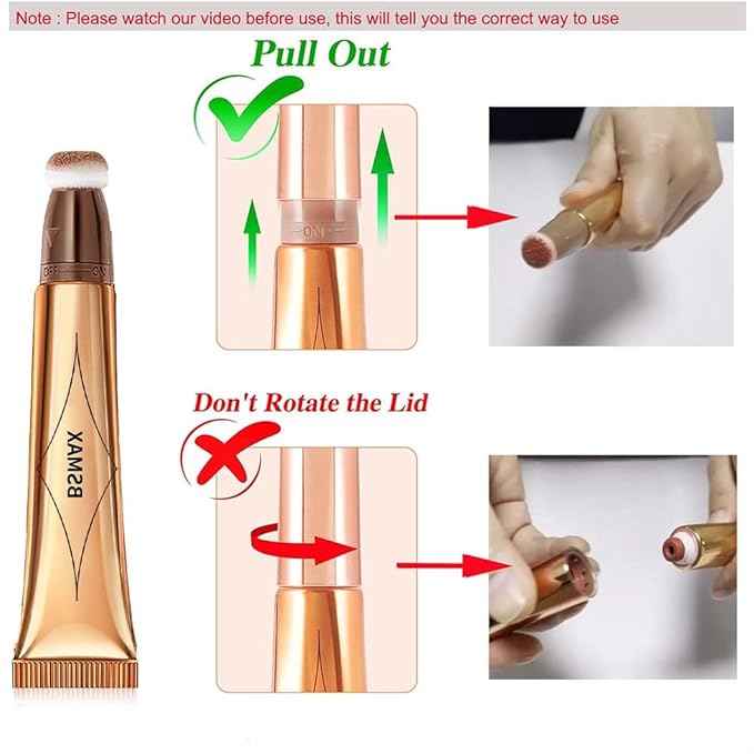 3 Pcs Liquid Contour Beauty Wand Set, Contour & Blush & Highlighter Stick with Cushion Applicator, Attached Easy to Blend, Long Lasting & Smooth Natural Matte Finish (01#03#04)-Velvo Beauty