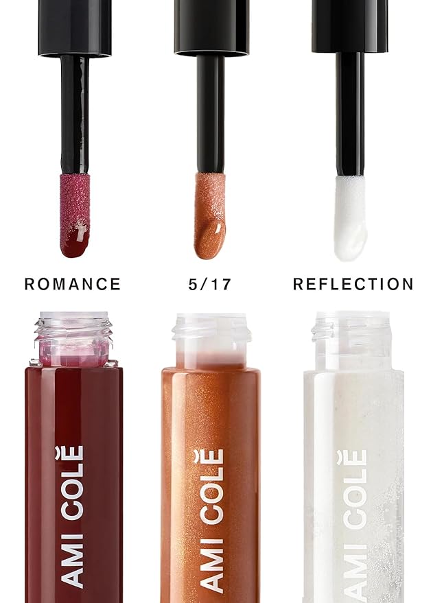 AMI COLÉ Hydrating Lip Treatment 3in1 multitasker for your lips (Holiday Lip Trio), tinted lip gloss, hydrating lip gloss, moisturizing, natural-Velvo Beauty