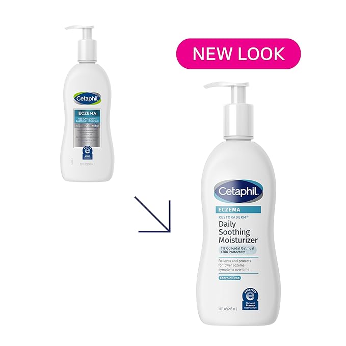 CETAPHIL RESTORADERM Soothing Moisturizer, For Eczema Prone Skin, 10 fl oz, For Dry, Itchy, Irritated Skin, 24Hr Hydration, No Added Fragrance, Doctor Recommended Sensitive Skincare Brand-Velvo Beauty