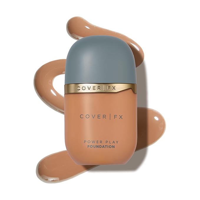 COVER FX Power Play Foundation - Shade T1 - Buildable Full Coverage - Waterproof Sweat-Proof Transfer-Proof - Natural Matte Finish - All Skin Types-Velvo Beauty