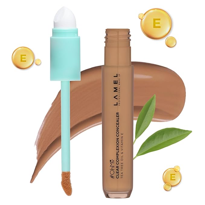 LAMEL OH my Clear Face Concealer - Vitamin E & Tea Tree Extract - Skin Care, Moisturizing & Waterproof - Anti-Aging Formula - Brightening & Protection, 405-0,23 fl.oz-Velvo Beauty