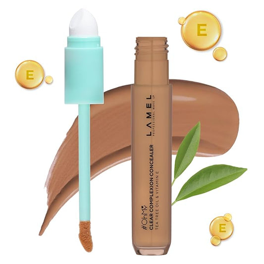 LAMEL OH my Clear Face Concealer - Vitamin E & Tea Tree Extract - Skin Care, Moisturizing & Waterproof - Anti-Aging Formula - Brightening & Protection, 405-0,23 fl.oz-Velvo Beauty