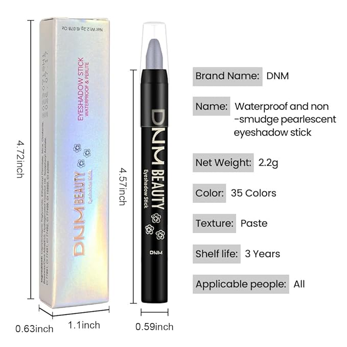 evpct Midnight Blue Shimmer Cream Eye Shadow Brightener Sticks Set for Eyes, Blue Shimmery Matte Pencil Eye shadow Applicator Stick Pen Palette Makeup Waterproof sombras en crema para ojos 31#-Velvo Beauty
