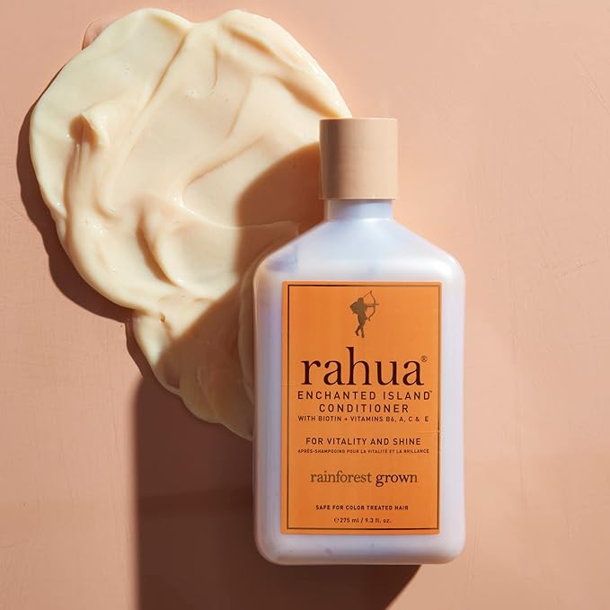 Rahua Enchanted Island Hair Conditioner with Biotin, Refill 9.5 Fl Oz, Supports Strength Hair Growth & Shine, All Hair Types, Vitamin C, E, A, B6, Coconut Guava, Nourishing Hair Care for Men and Women-Velvo Beauty