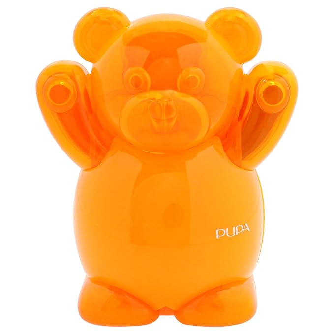 Pupa Milano Happy Bear Makeup Kit, 004 Orange, 0.39 oz - Makeup Gift Set - Makeup Palette - Blush - Eyeshadow - Highlighter - Lip Gloss - Face Makeup-Velvo Beauty