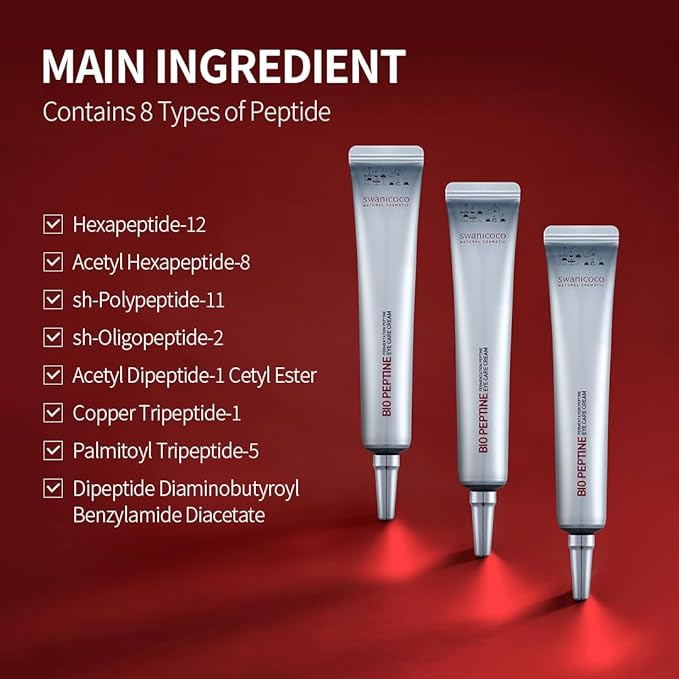 Fermentation Peptine Eye Care Cream (Tube 20ml), Improve Dark Circles, Anti-Aging, Contains 8Types of Peptide, Wrinkles, Daily Wrinkle Eye Cream-Velvo Beauty