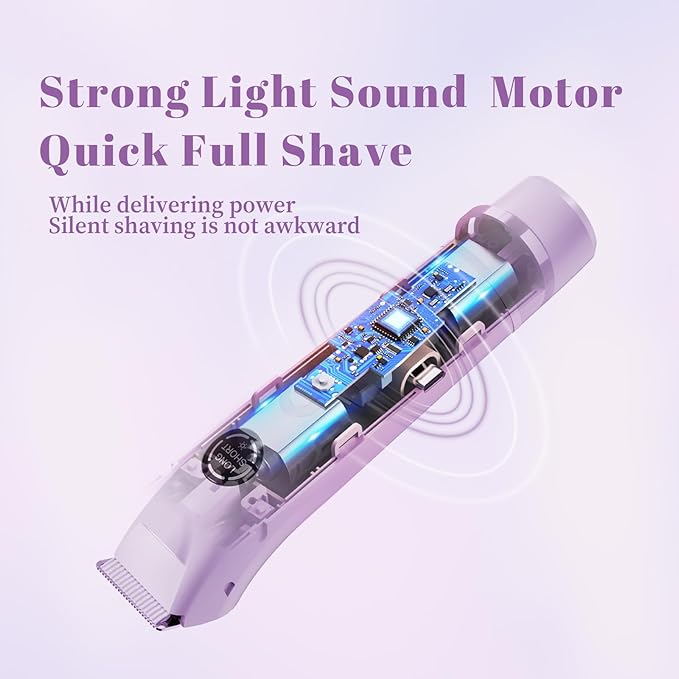 4-in-1 Waterproof Bikini Hair & Body Hair Trimmer - Rechargeable Shaver - IP7-compact for Travel, Cordless Use-Velvo Beauty