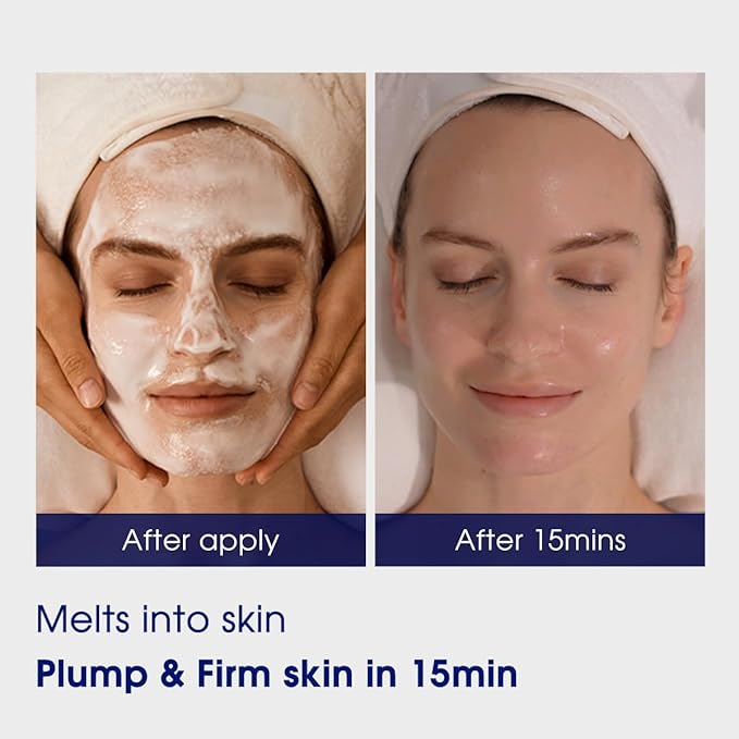 Pier Auge Facial Masks| Douce Aura Face Mask | Overnight Face Mask for Glass Glow Skin -Glowup & Hydrating, Firming and Moisturizing | PDRN Mask| No-Rinse Sleeping Mask 50ml,1.69 fl.oz-Velvo Beauty