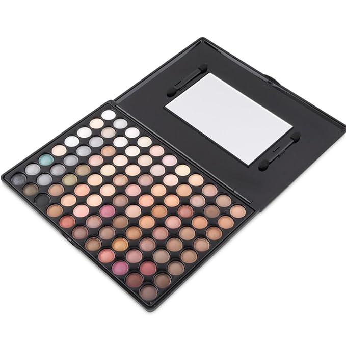 Pro 88 Colors Shimmer and Matte Eyeshadow Palette Eye Shadow Makeup Kit Cosmetic Contouring Kit #1-Velvo Beauty