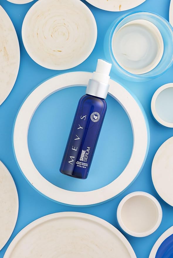 Shine Serum 2 Oz. (Color Protection - Thermal Protection), Hair Serum for Split Ends and Healthy Hair, Hair Style and Frizz Control, Hair Protector for Heating Tools, Seal Color and Color Care-Velvo Beauty