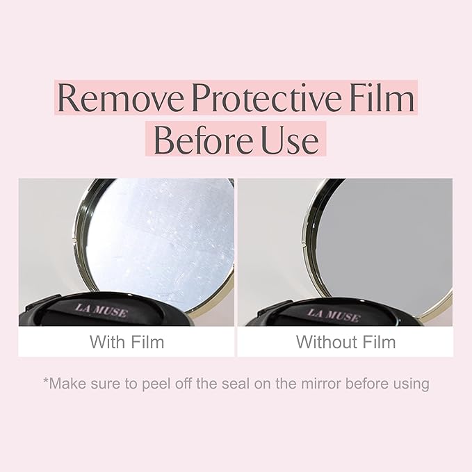 LA MUSE Complexion Correcting-Korean Cushion Foundation(2 Packs) | No Makeup Look, Daily Korean Makeup Foundation, Comfortable Wear | Natural Tone-Up Effect, Light to Medium Tones | For All Skin Types-Velvo Beauty