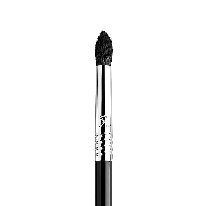 Sigma Beauty Professional E45 Eye Makeup Brush – Small Tapered Eyeshadow Blending Brush with SigmaTech® fibers for Seamless Eyeshadow Blending, Pointed Eyeshadow Brush for the Perfect Cut Crease-Velvo Beauty