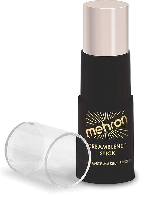 Mehron Makeup CreamBlend Stick | Face Paint, Body Paint, & Foundation Cream Makeup | Perfect for Halloween .75 oz (21 g) (Alabaster)-Velvo Beauty