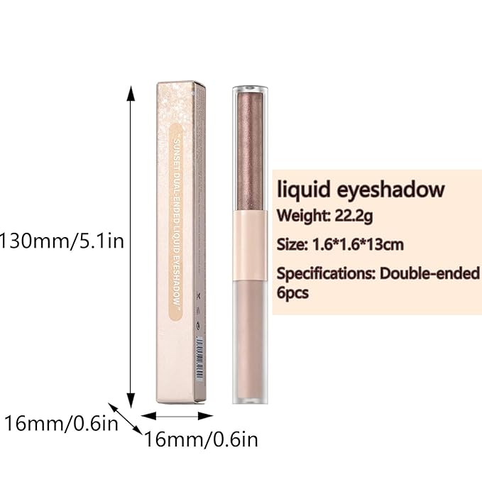 Silver Liquid Eyeshadow Matte Double Ended Glitter For Eyes Metallic Eyeshadow Pencil Primer Base Quick Drying Waterproof Long Lasting Highlight Stick Shadow Pen Eye Makeup (#2)-Velvo Beauty